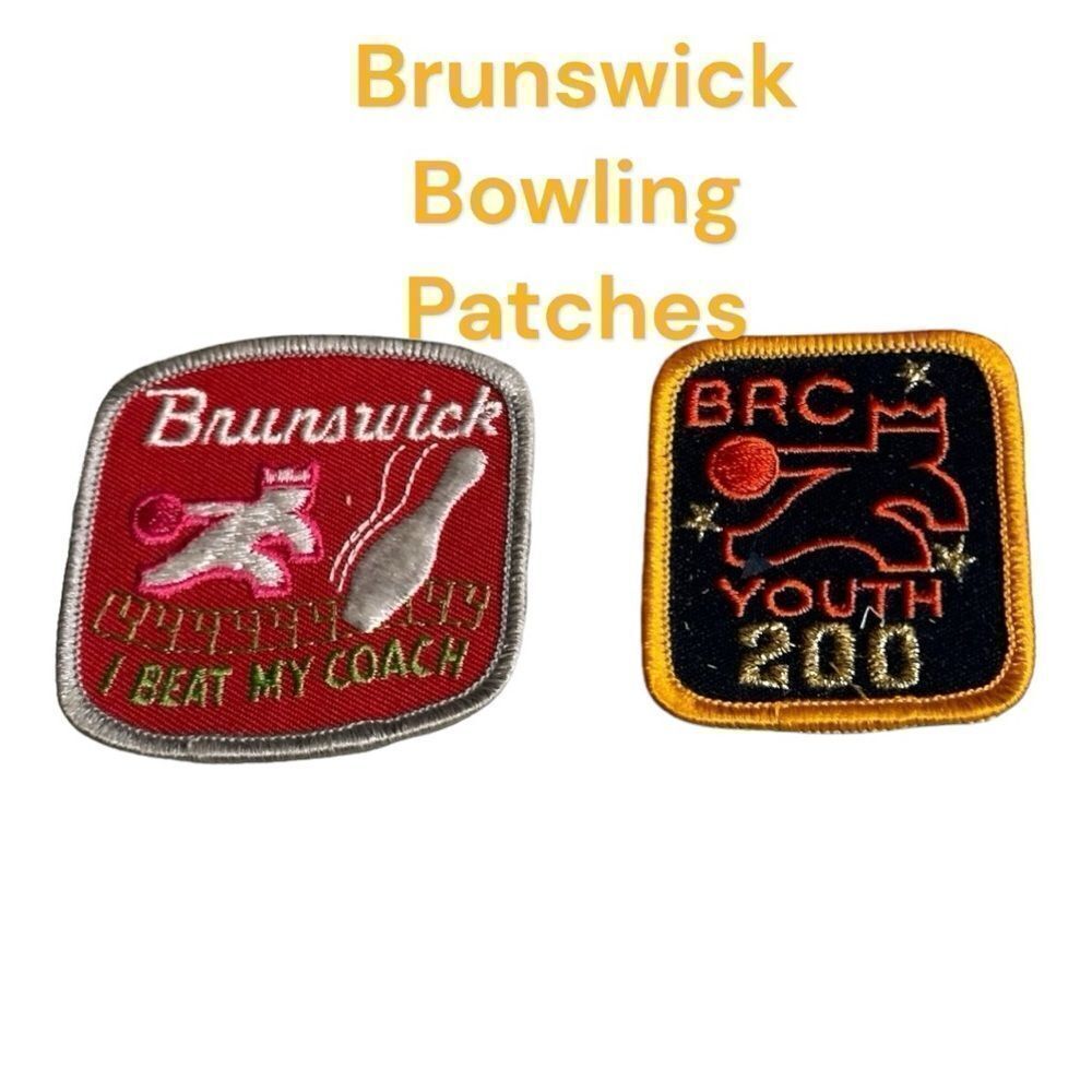Brunswick bowling patches excellent condition.
